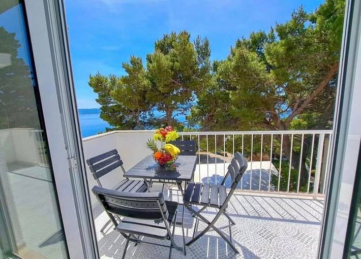 Apartament wakacyjny dla 4 osób, z balkon/ taras w Mimice