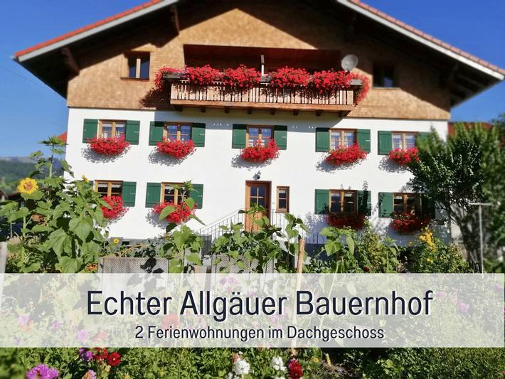 Bauernhof für 4 Personen, mit Balkon und Garten in Ofterschwang
