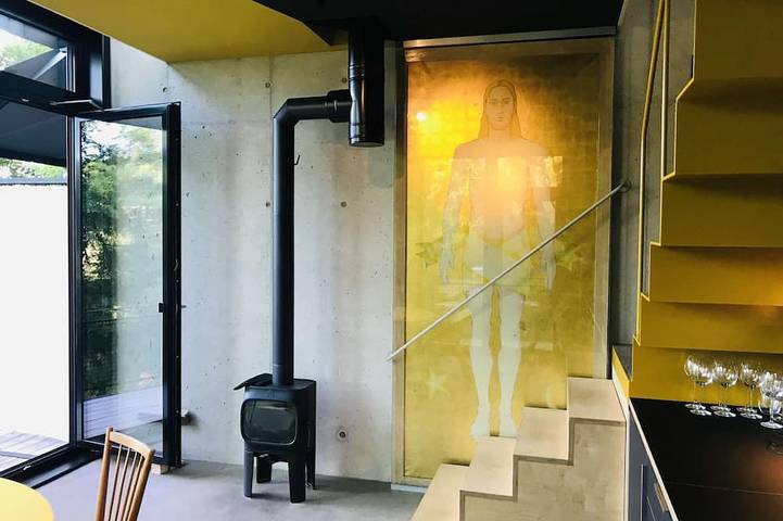 Ferienwohnung für 4 Personen, mit Balkon und Sauna sowie Garten