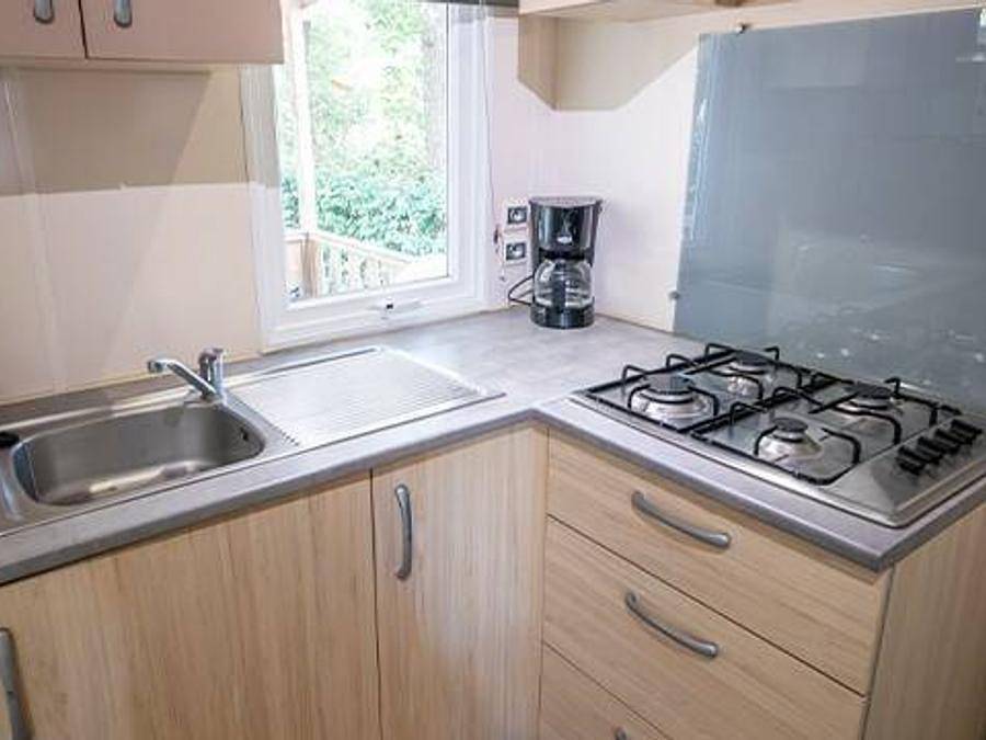 Camping Le Lac des Vieilles Forges - Mobilheim 6 personen - Comfort | 3 Zi. | 6 Pers. | Erhöhte Terrasse | Clim. in Les Mazures, Regionaler Naturpark Ardennen