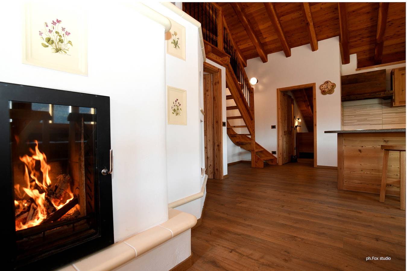 Chalet 'Maciana' mit Bergblick, Privatem Garten und Wi-Fi in Villa Rendena, Porte di Rendena