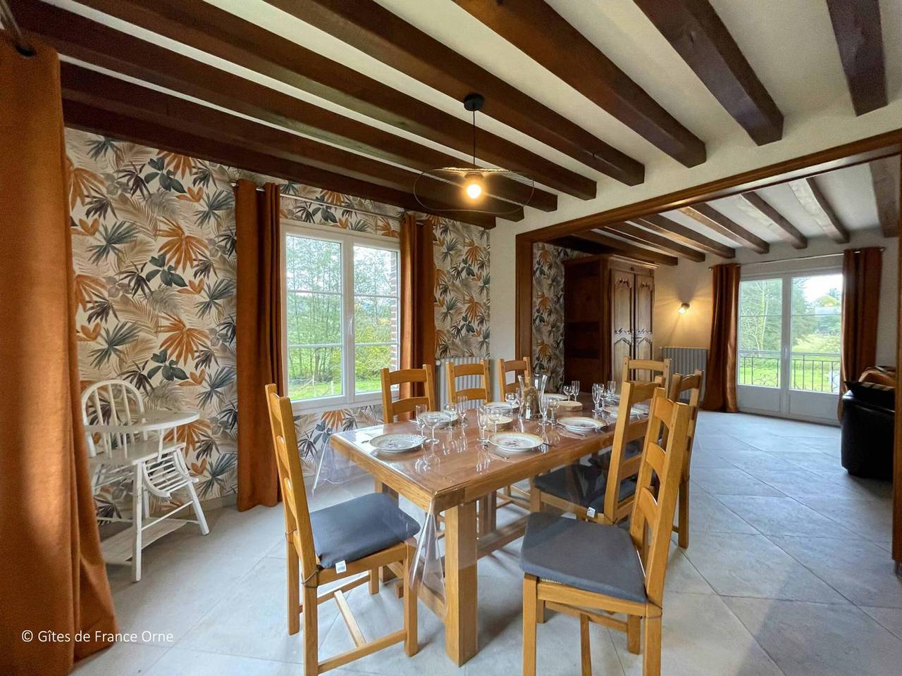 Geräumiges Haus mit Garten, Haustiere erlaubt, ideal für Familie oder Freunde in Moutiers-au-Perche, Parc naturel régional du Perche