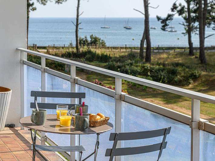 Gîte pour 4 personnes, avec balcon dans Plage Men Er Beleg