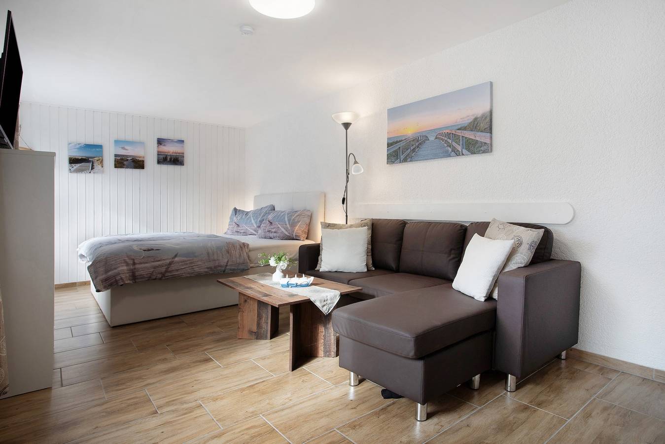 Gehele studio, Studio Appartement 'De Lütt Stuf - Urlaub Mit Hund' met privéterras en Wi-Fi in Born a. Darß, Born auf dem Darß