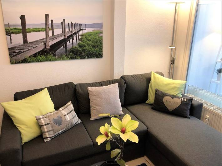 Ferieleilighet for 4 personer, med hage og innsjøutsikt i Heiligenhafen