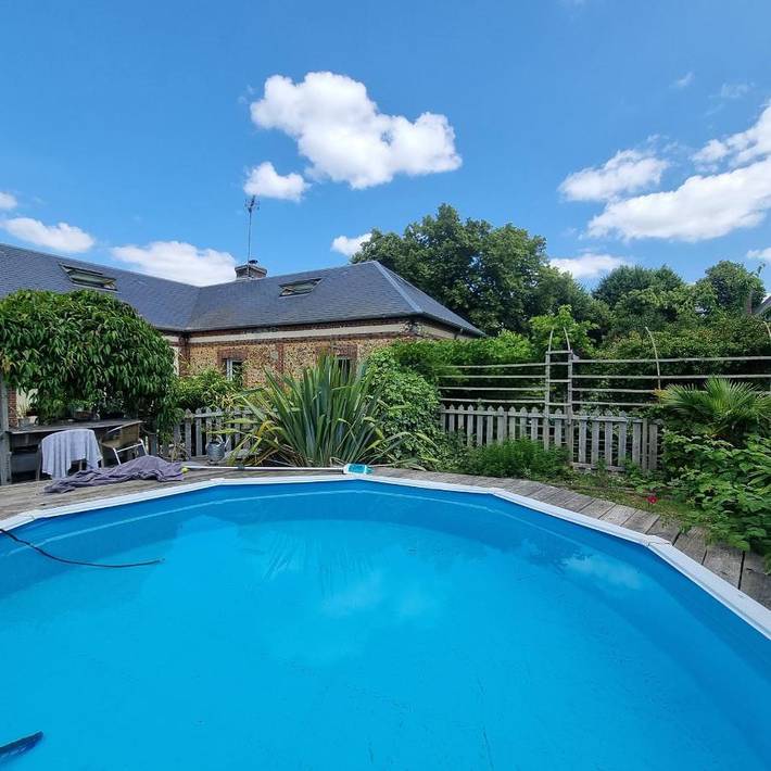 Appartement de vacances pour 2 personnes, avec Terrasse et Jardin ainsi que Piscine et Vue dans l' Eure - 3