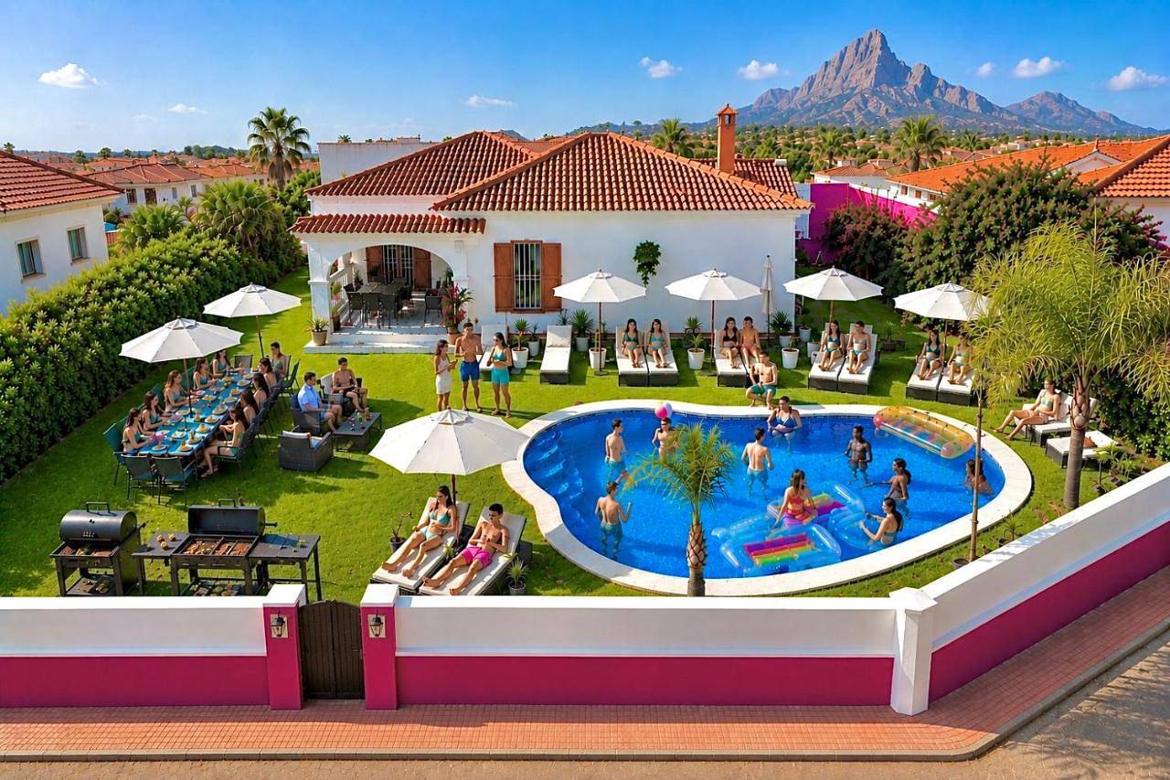 Villa 25 pax Jacuzzi 12 pax 10 min to Benidorm Party area in Benidorm, Costa Blanca