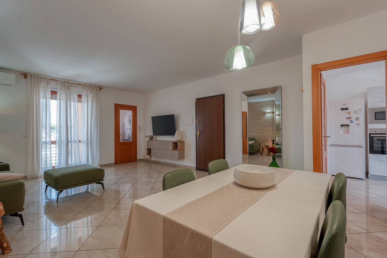 Apartamento entero, Apartamento 'Green' con balcón y aire acondicionado in San Cesario di Lecce, Provincia de Lecce