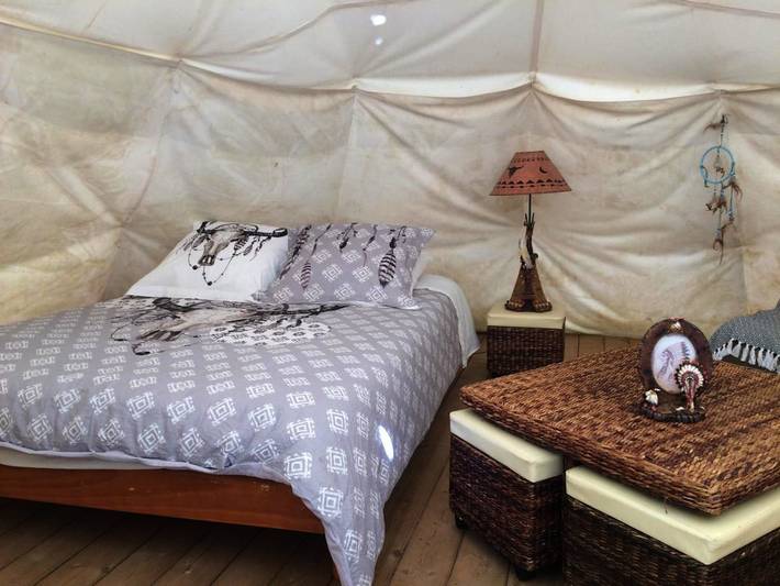 Tente pour 4 personnes, avec terrasse ainsi que vue et jardin dans les Hautes-Pyrénées - 3