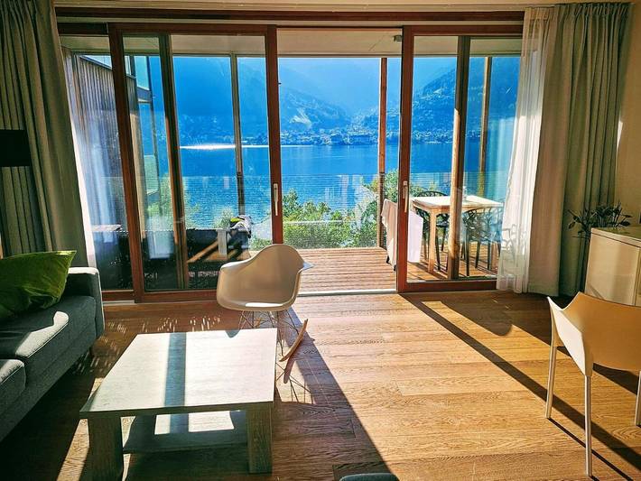 Ferienwohnung für 6 Personen, mit Balkon und Terrasse sowie Garten und Sauna in Zell am See
