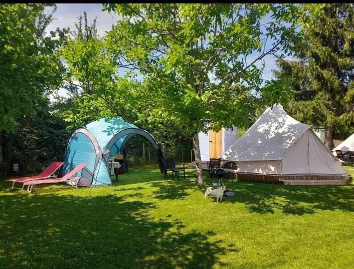 Tente pour 4 personnes, avec piscine ainsi que vue et jardin en Charente-Maritime - 3