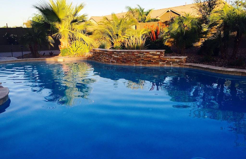 Luxury Home Pool / Spa, Putting Green, Billardtisch, Sprühsystem in Gilbert, Maricopa County