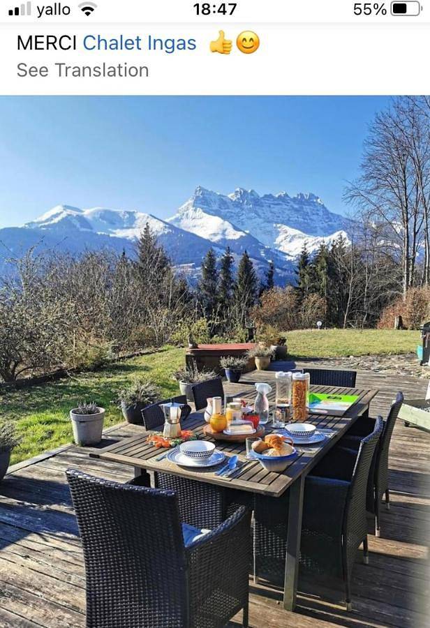 B&B für 3 Personen, mit Terrasse und Garten sowie Ausblick in der Schweiz