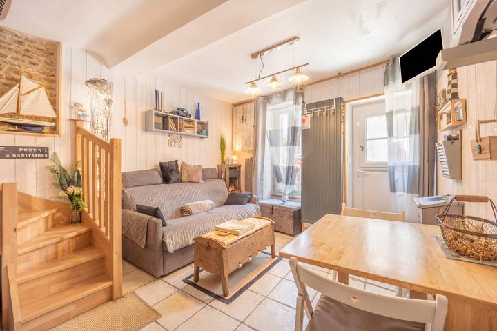 Ferienhaus für 4 Personen mit Terrasse in Saint-Aubin-sur-Mer (Calvados), Caen und Umgebung