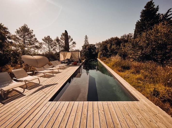 Chambre d’hôte pour 2 personnes, avec piscine et vue ainsi que sauna et jardin à Nîmes - 4