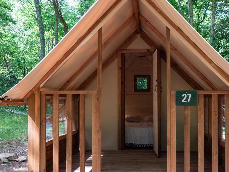 Camping Des Randonneurs - Tente en toile et en bois 2 personnes - Bivouac isolé Rando in Fenouillet, Parc naturel régional Corbières-Fenouillèdes