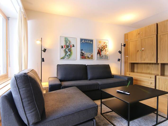 Ferienwohnung für 3 Personen, mit Balkon und Pool sowie Sauna in Arosa - 4