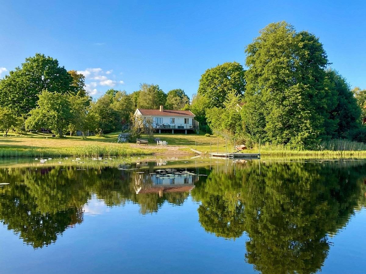 Wunderbare Ferienhauslage direkt am See in Småland in Kronoberg