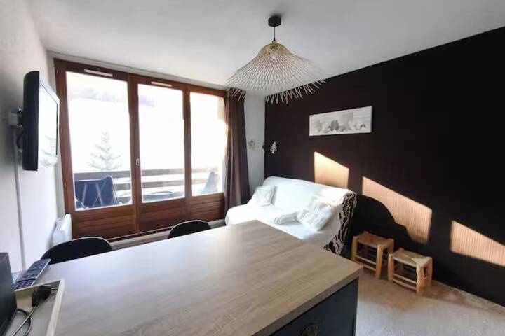 Studio pour 4 personnes, avec Balcon