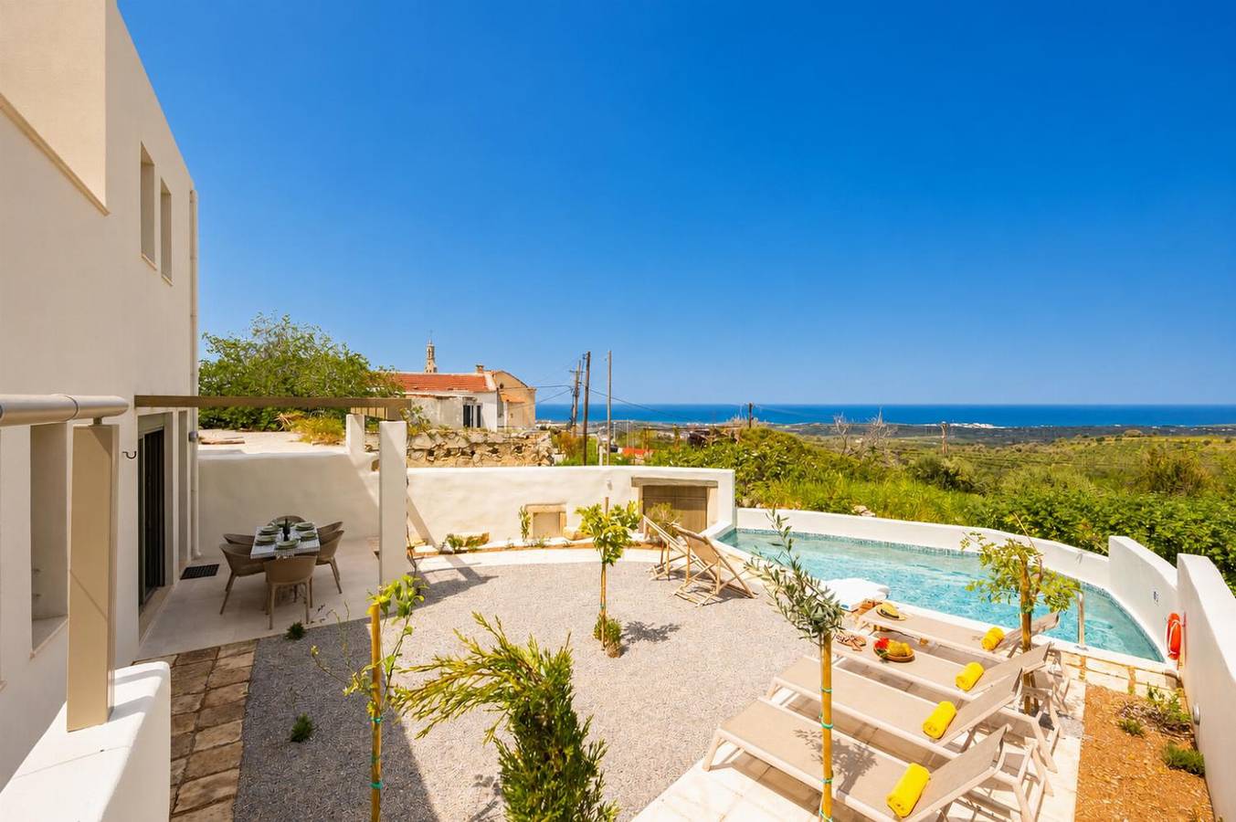 Villa für 6 Personen mit Terrasse in Mesi, Rethymno und Umgebung