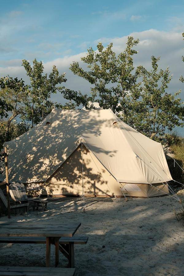 Camping für 4 Personen, mit Terrasse und Ausblick, mit Haustier in Dänemark - 2