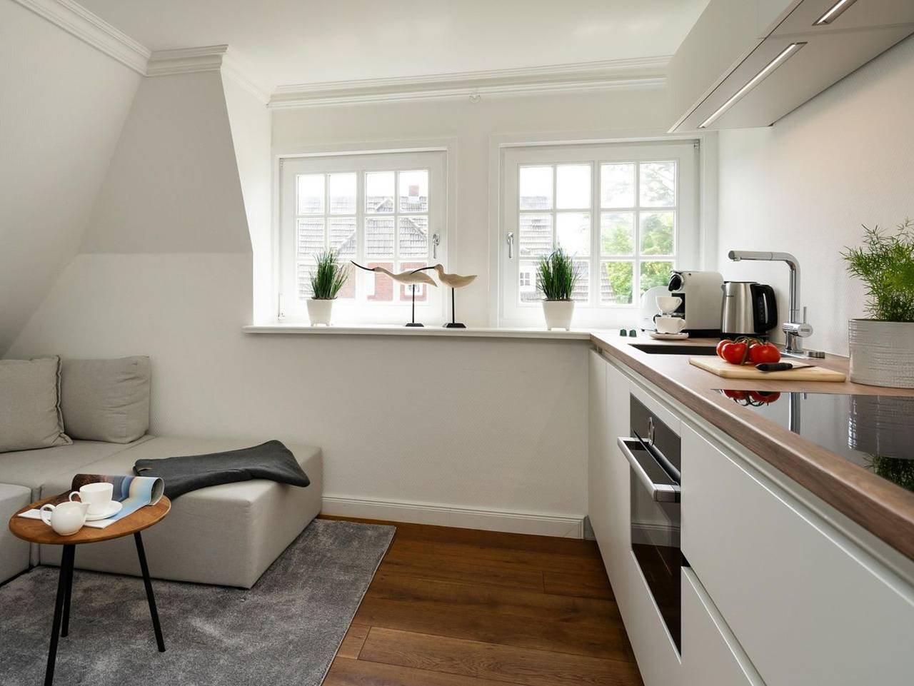 Ganze Ferienwohnung, Friesenstübchen - Modernes App. für bis zu 3 Pers. in Stadt- und Strandnähe, inkl. Parkplatz. in Westerland, Sylt (Gemeinde)