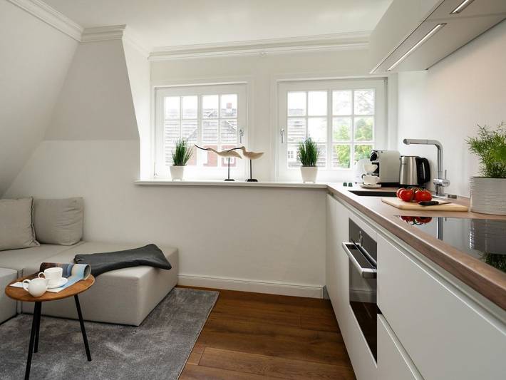 Ganze Ferienwohnung, Friesenstübchen - Modernes App. für bis zu 3 Pers. in Stadt- und Strandnähe, inkl. Parkplatz. in Westerland, Sylt (Gemeinde)