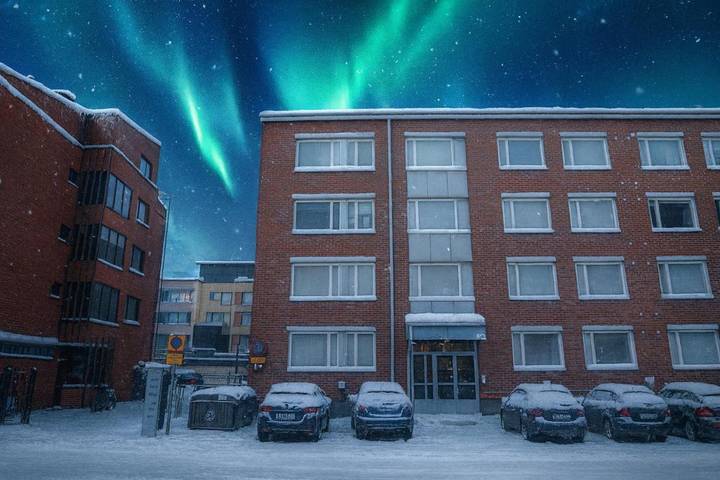 Ferienwohnung für 4 Personen, mit Ausblick und Garten in Rovaniemi