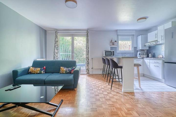 Appartement de vacances pour 4 personnes, avec jardin, animaux acceptés