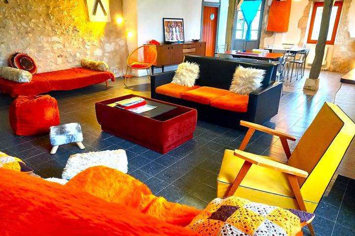 Maison de vacances pour 14 personnes, avec jardin et piscine