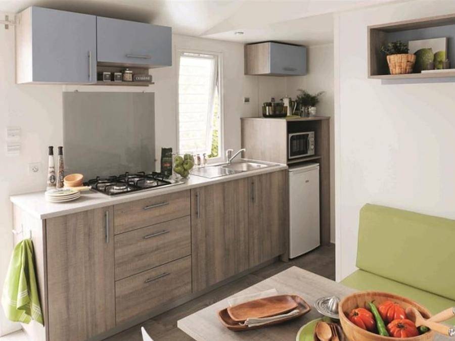 Flower Camping L'Abri-Côtier - Mobilhome 5 personas - Soleado 27 m² (2 hab - 4/5 pers) + Tv in Saint-Nazaire-sur-Charente, Region de Rochefort
