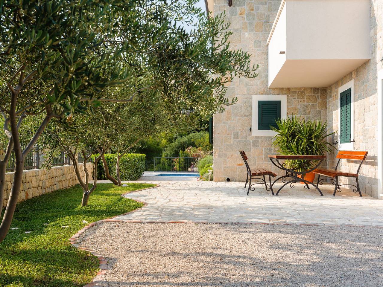 Luxuriöse Steinvilla mit privatem Swimmingpool und herrlichem Meerblick in Podstrana, Split-Dalmatien
