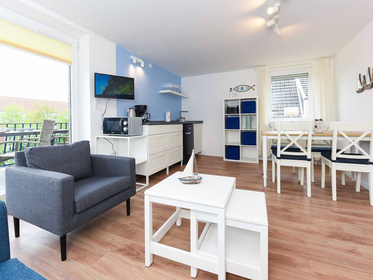 Ganze Ferienwohnung, Ferienwohnungen Blaues Haus - Ferienwohnung 3 in Bensersiel, Landkreis Wittmund