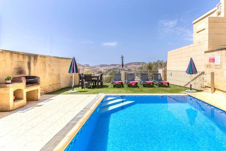 Ferienhaus für 4 Personen, mit Garten und Pool sowie Meerblick, kinderfreundlich in Gozo - 2