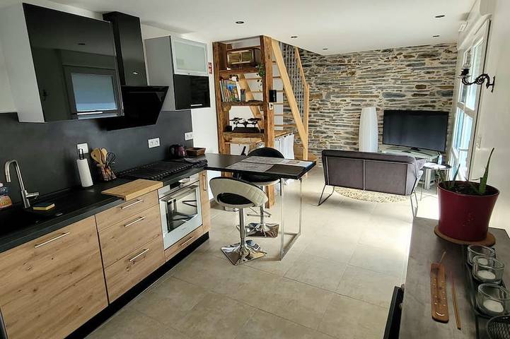 Gîte pour 2 personnes, avec jacuzzi ainsi que jardin et terrasse à Guémené-Penfao