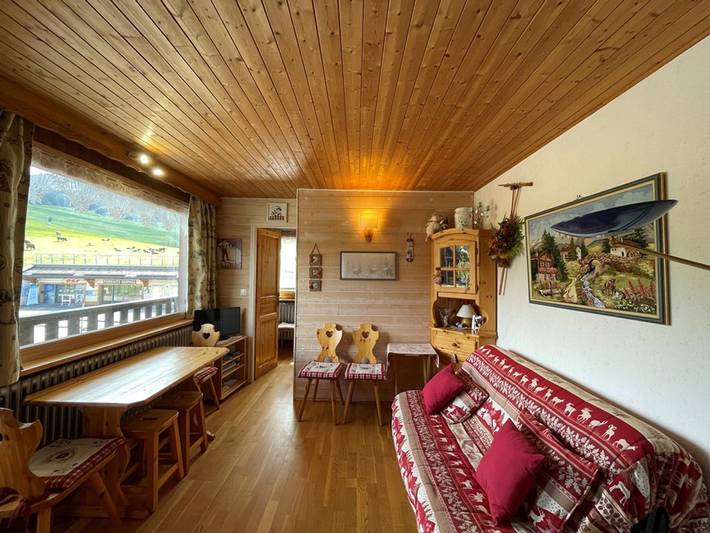 Ganze Wohnung, Gemütliche Wohnung für 4 Pers, im Herzen von Crest-Voland, nahe Pisten, Parkplatz, Balkon in Cohennoz, Albertville und Umgebung