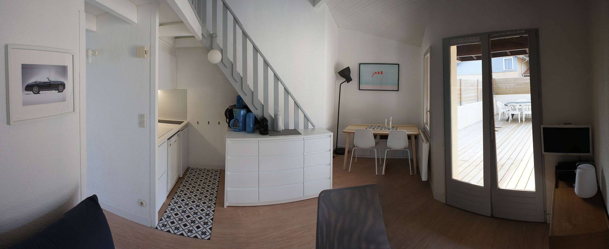Ganze Ferienwohnung, 45 qm Reihenhäuser mit 26qm Terrasse  neben Strand und Geschäften in Biscarrosse Plage, Biscarrosse