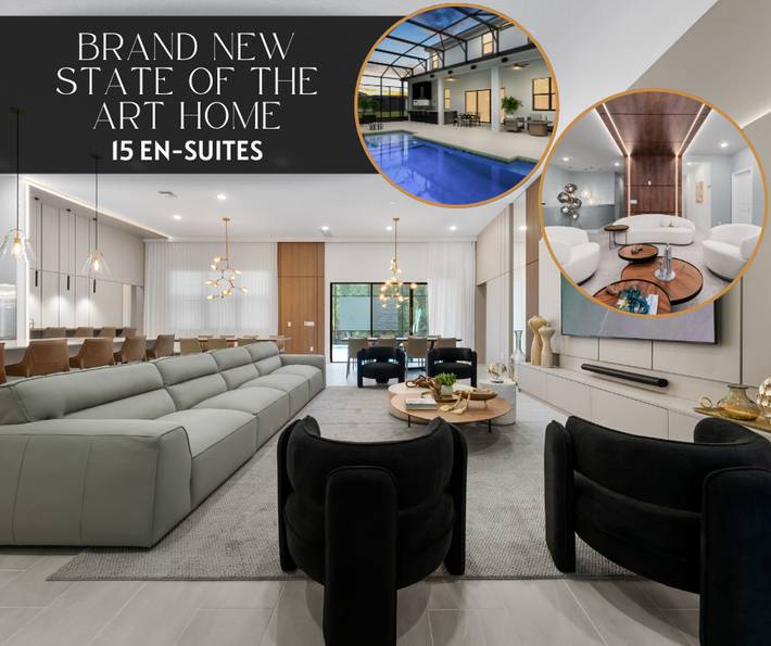 Vacation home for 31 people, with pool, with pets in Kissimmee