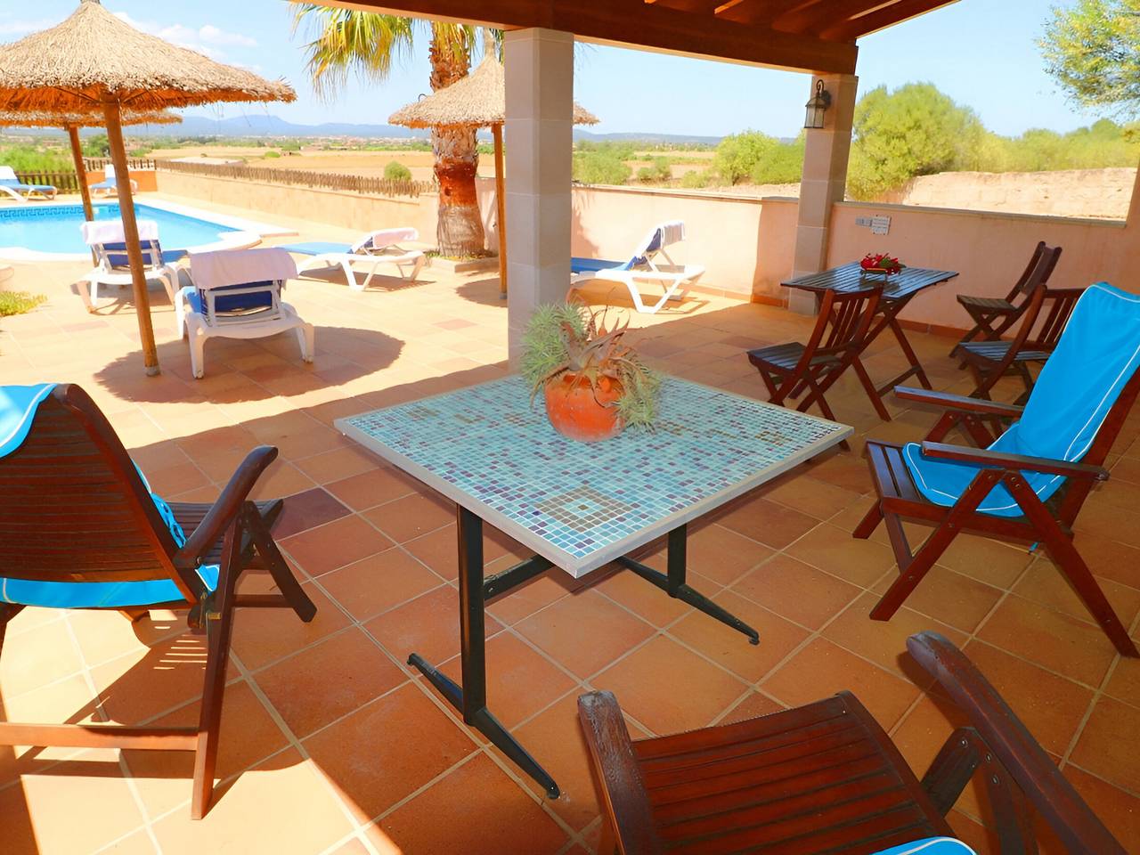 Großes Landhaus auf Mallorca für 10 Pers mit privatem Pool in Campos in Campos, Mallorca Süden