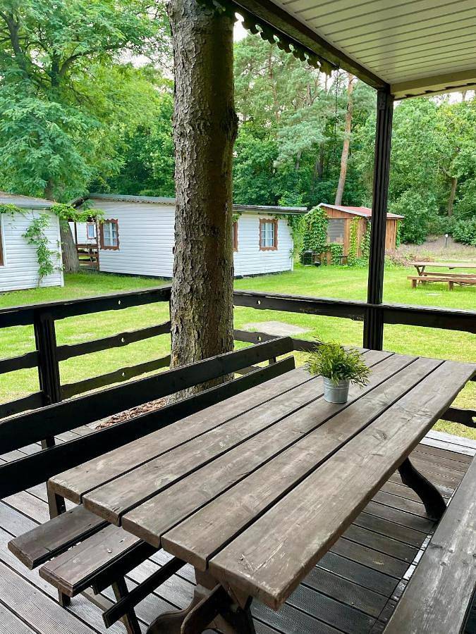 Ośrodek wypoczynkowy dla 6 osób, z widok i ogród oraz taras, zwierzęta dozwolone w Stegna Polska