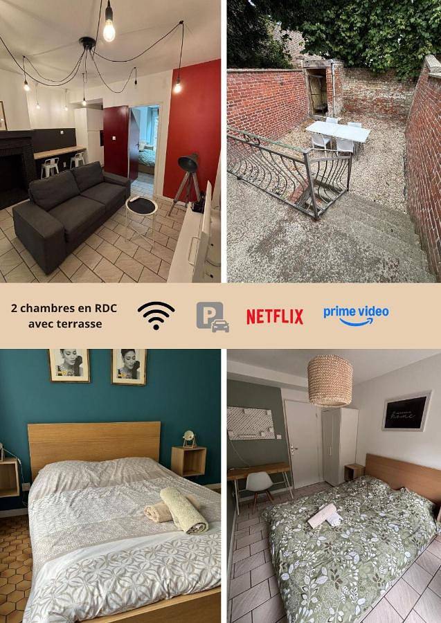 Appartement de vacances pour 4 personnes, avec Balcon et Terrasse