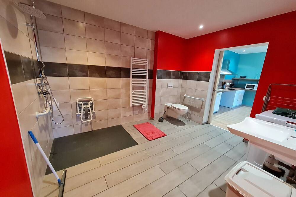 Barrierefreies Natur-Ferienhaus: 1 Schlafzimmer, Tourismus und Handicap, in der Nähe von Pont-à-Mousson in Lironville, Toul