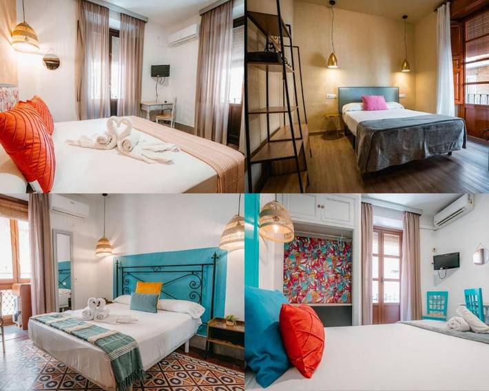 Casa de huéspuedes para 3 personas, con balcón en Granada