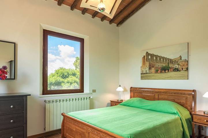 Privates toskanisches Landhaus für 8 Personen mit privatem Pool in San Giovanni d'Asso, Montalcino