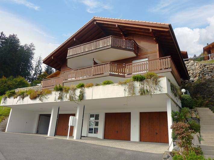Apartament wakacyjny dla 2 osób, z Balkon i Ogród oraz Widok i Widok na jezioro w Oberland Berneński