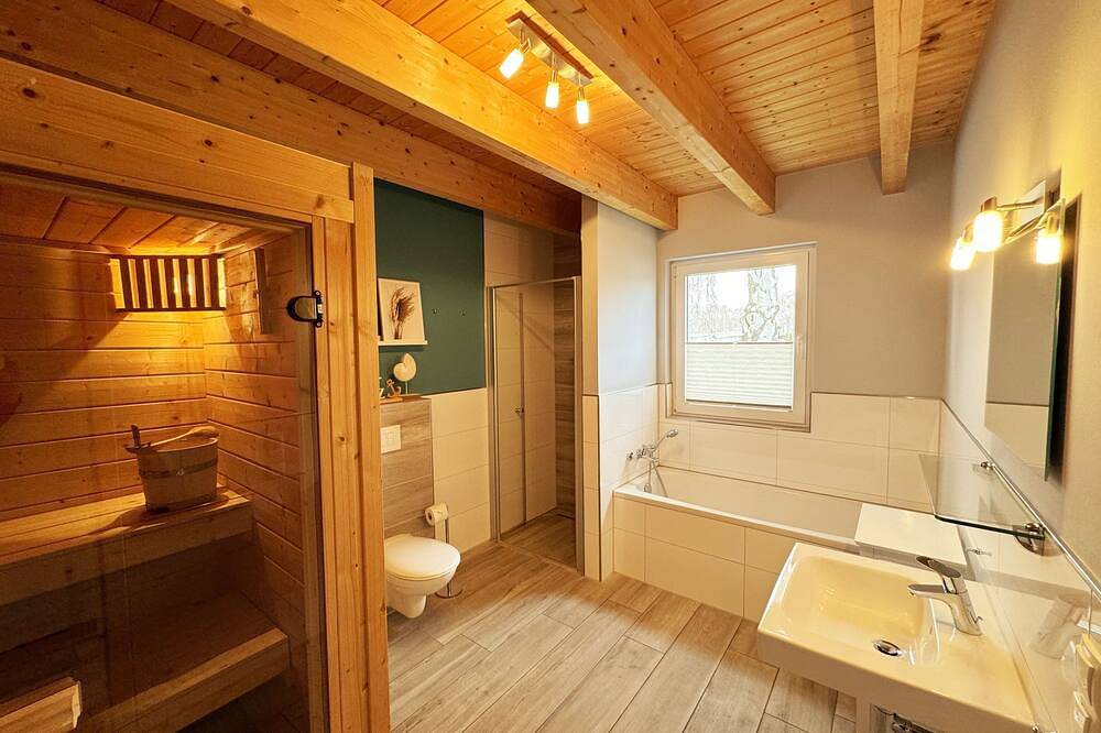 Mr: Ferienhaus Ilsebill mit Sauna, Kamin & Hafenblick - Ferienhaus Ilsebill mit in Gager, Mönchgut