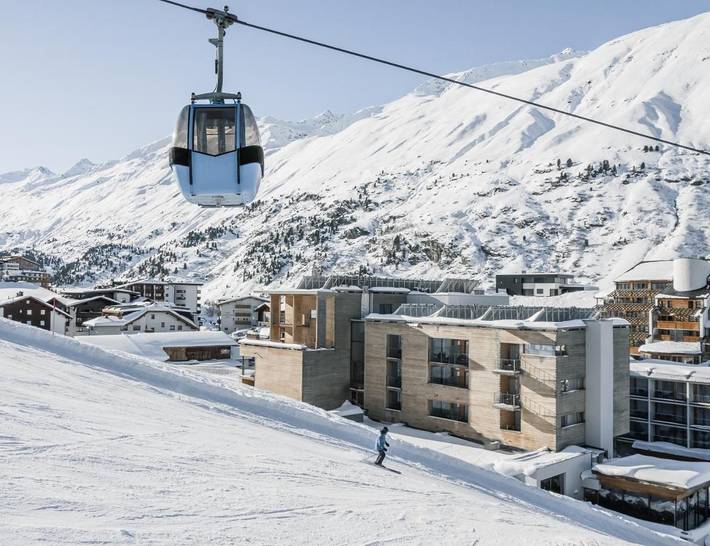 Hotel für 3 Personen, mit Pool und Sauna sowie Terrasse, mit Haustier in Obergurgl