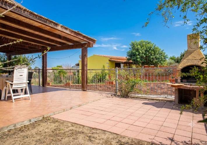 Ferienwohnung für 5 Personen, mit Balkon und Terrasse sowie Garten und Ausblick