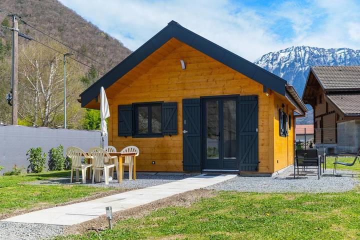 Maison de vacances pour 4 personnes, avec Terrasse ainsi que Jardin et Vue à Faverges