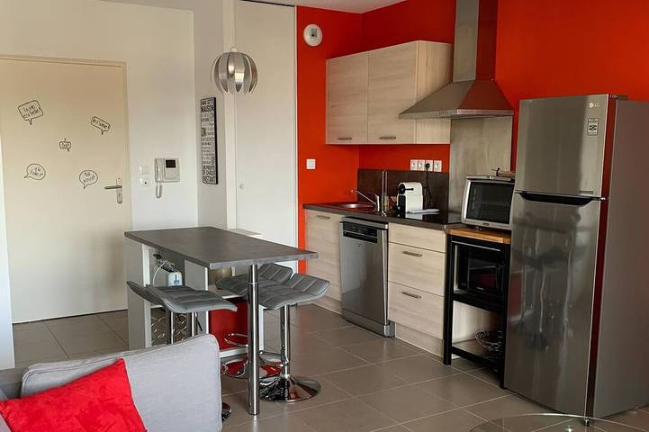 Appartement de vacances pour 4 personnes, avec terrasse dans Biscarrosse (bourg)
